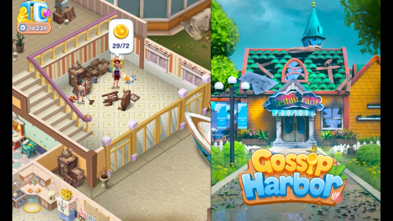 Gossip Harbor : Merge Game /🍰☕️ Day 21  Level 24-25 Part 21🥖🍞