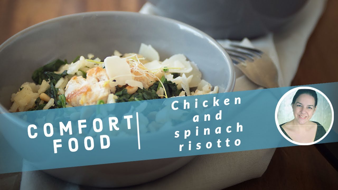 Chicken and spinach risotto