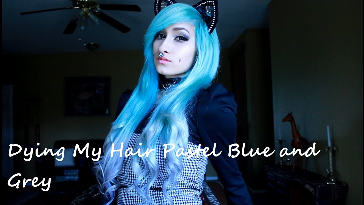 Dyeing My Hair Pastel Blue and Grey