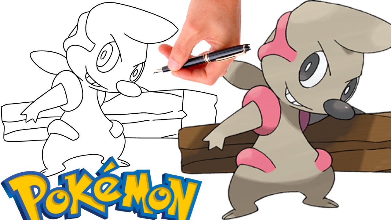 How To Draw TIMBURR POKEMON #532 | Generation 5