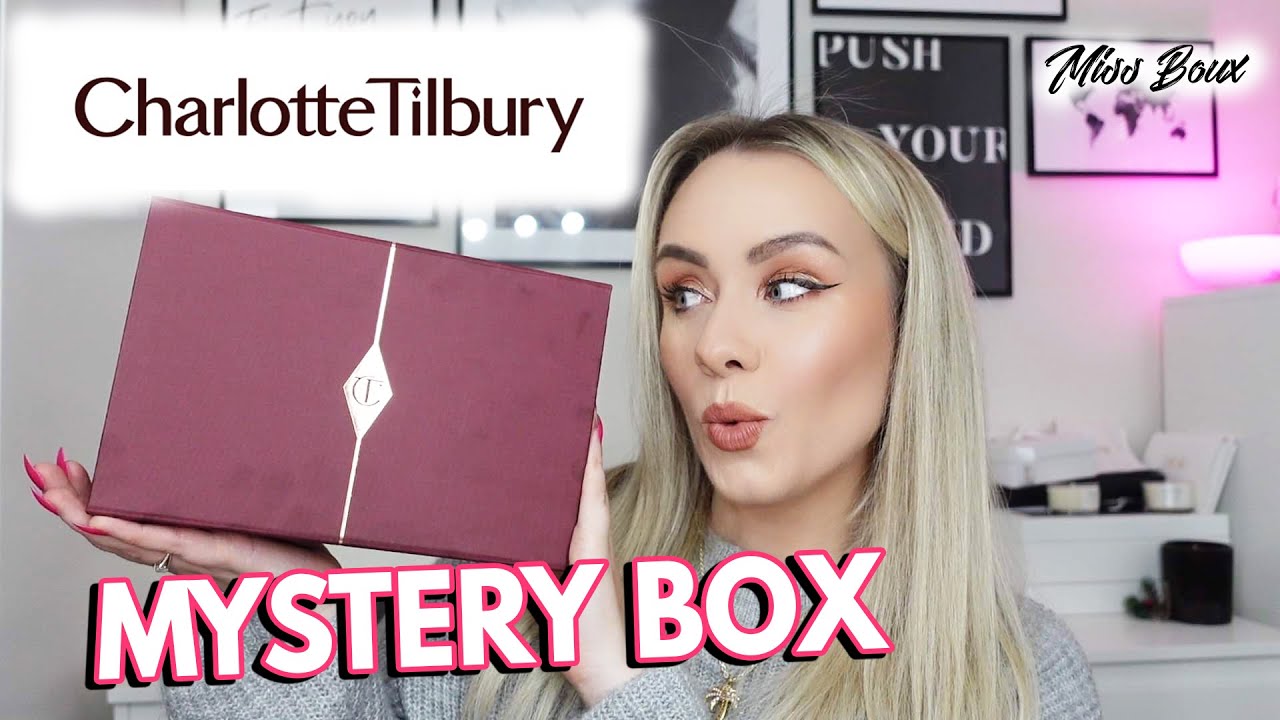 CHARLOTTE TILBURY MYSTERY BOX | MAKEUP MYSTERY BOX UNBOXING| CHARLOTTE TILBURY MAKEUP | MISS BOUX