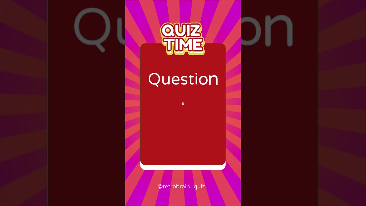 Retro Brain Quiz 8