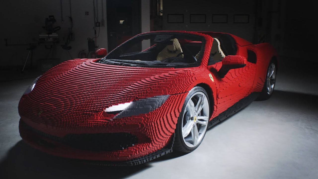 Behind the Scenes of the LIFESIZE LEGO Ferrari 296 GTS LEGO Build! 🏎  | Legoland Florida