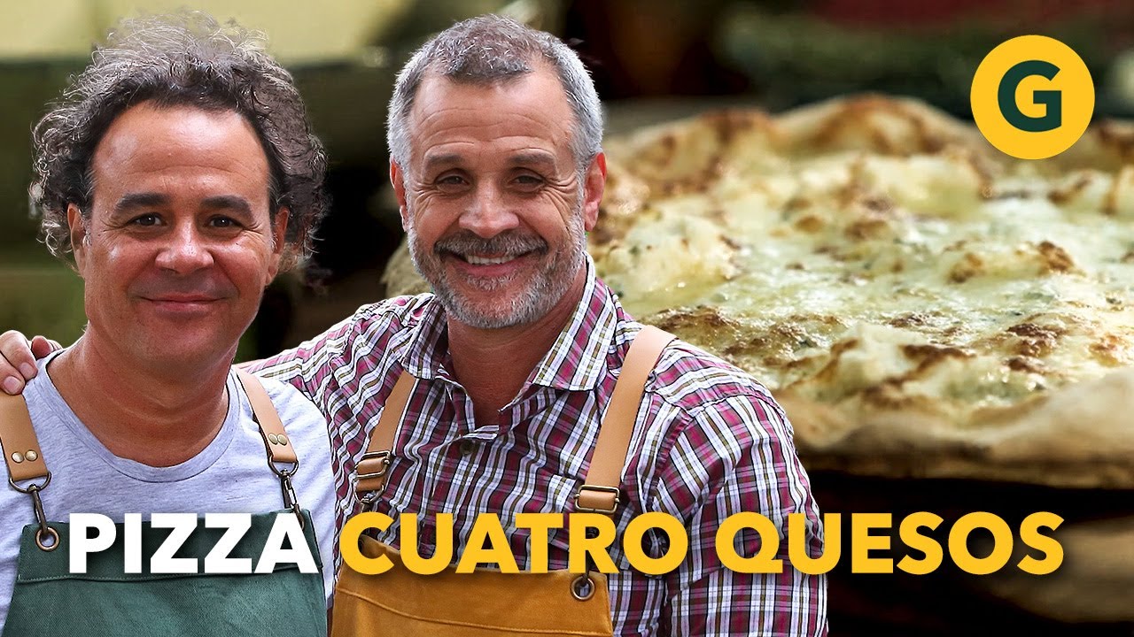 PIZZA CUATRO QUESOS 🍕 RECETA SIMPLE de los MAESTROS DE LA PIZZA  | El Gourmet