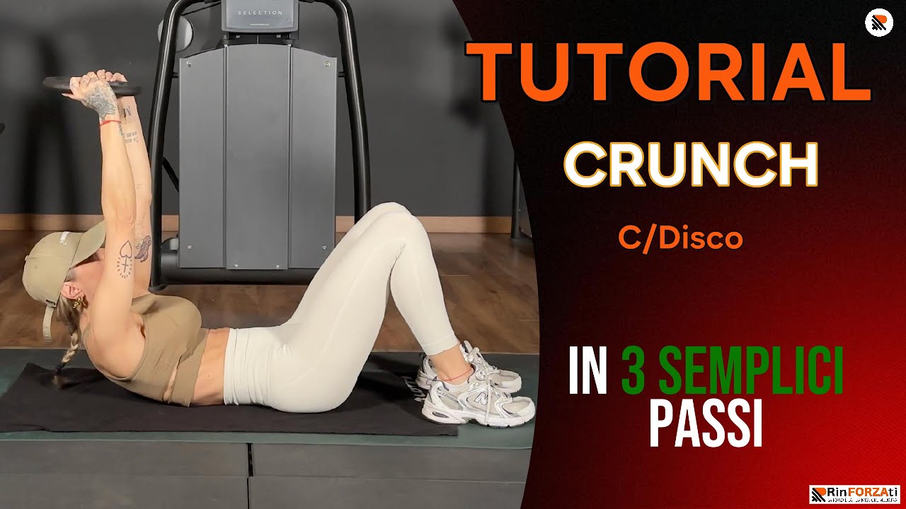 Addominali Crunch con disco: l’esercizio CHIAVE per un addome forte (senza stressare il collo)