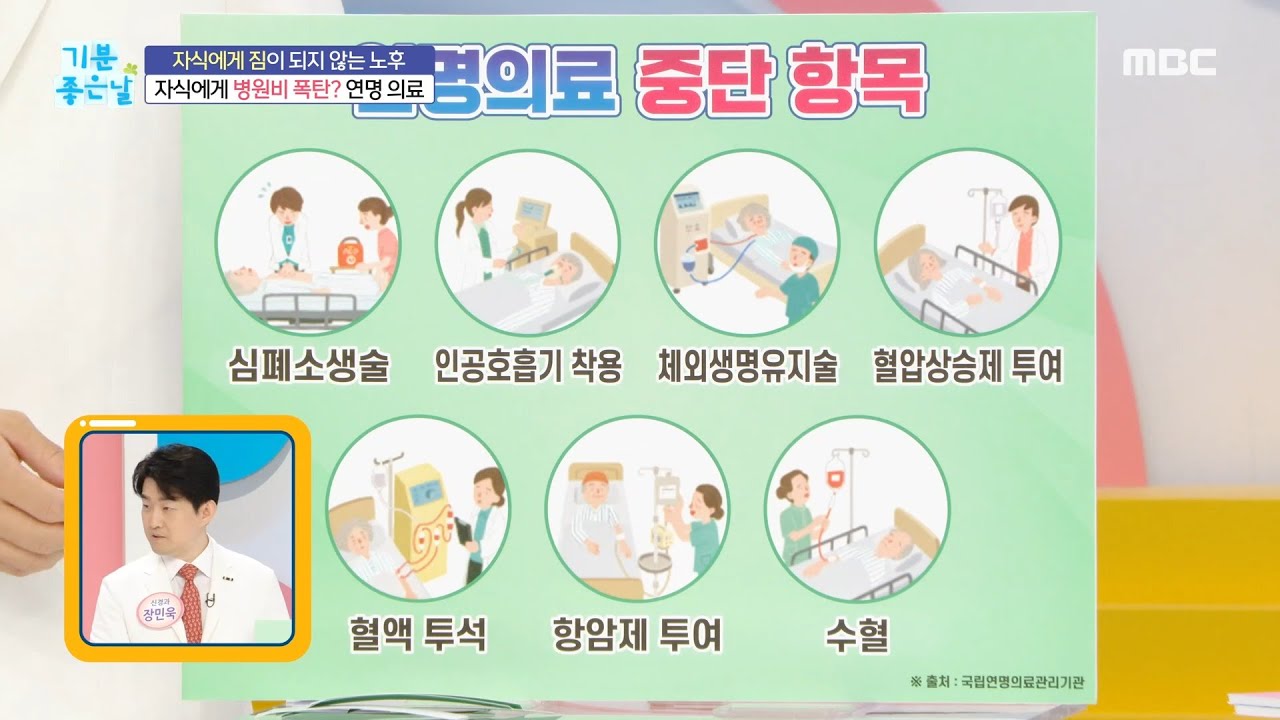 [기분 좋은 날] 연명의료 중단 항목!, MBC 240603 방송