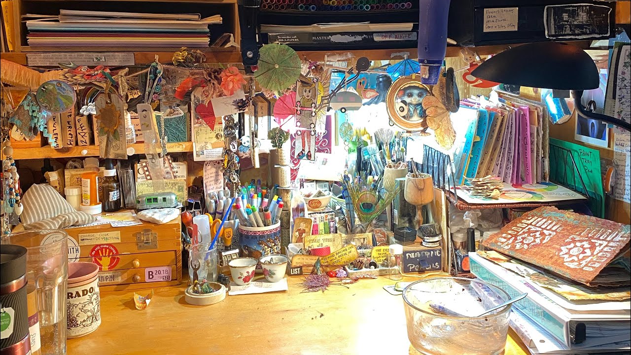 Junk Journal Studio tour