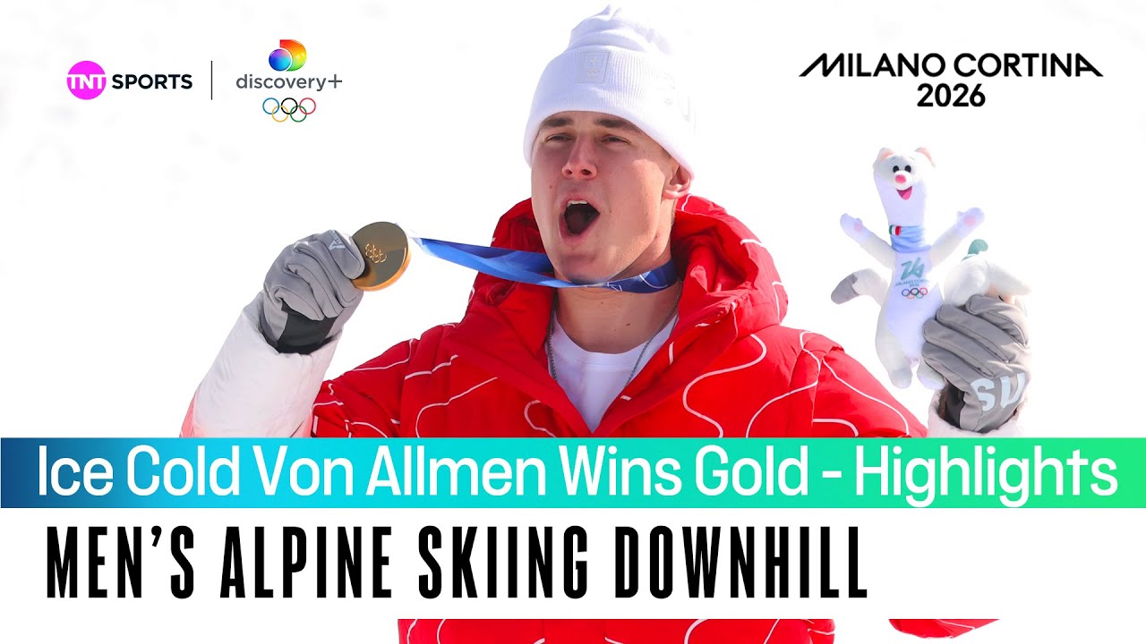 Franjo von Allmen produces stunning run to win the men's downhill 🇨🇭 | Winter Olympics 2026