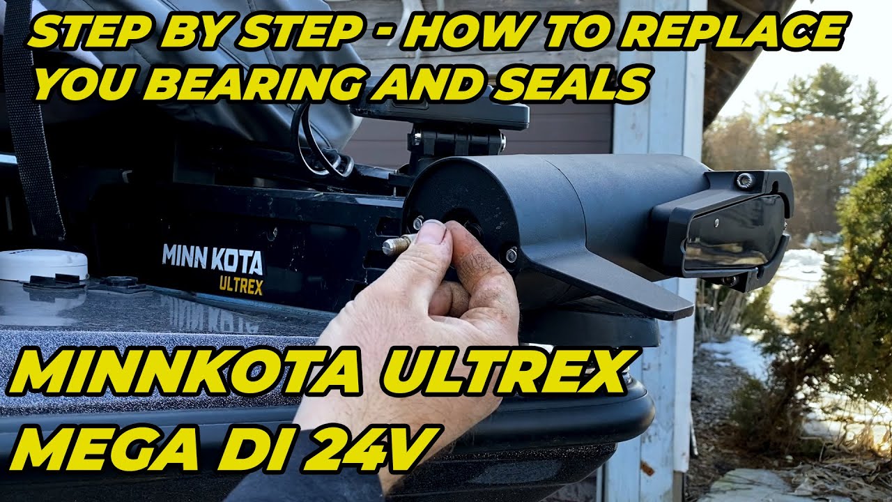Ремонт уплотнений и замена подшипников MINNKOTA ULTREX — пошаговые инструкции