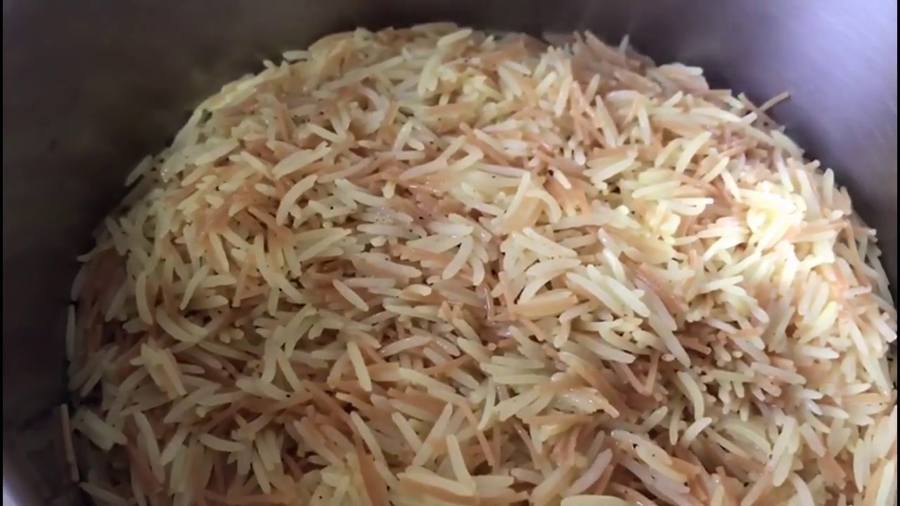 طريقة عمل رز بالشعيرية ( تمن شعرية )