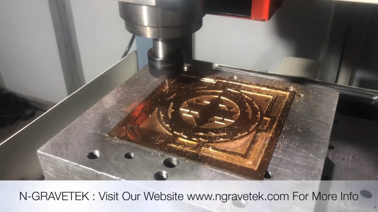 CNC Machine Engraving On Copper | Making Shree Yantra On CNC Machine