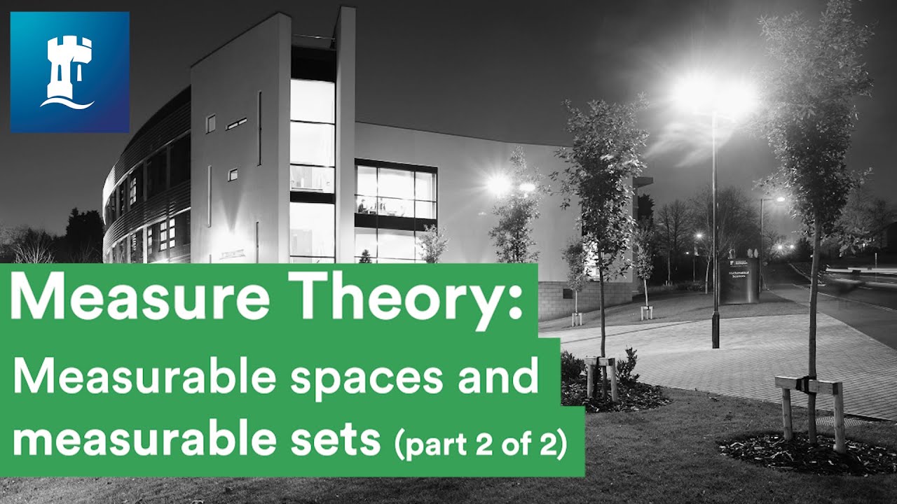 Measure Theory (10/15)  - Measurable spaces and measurable sets - part 2 of 2