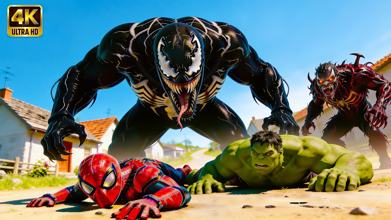 Spiderman vs Venom & Werewolf Army: The Rescue of Hulk | Unexpected Team-Up | AI Superhero Movie