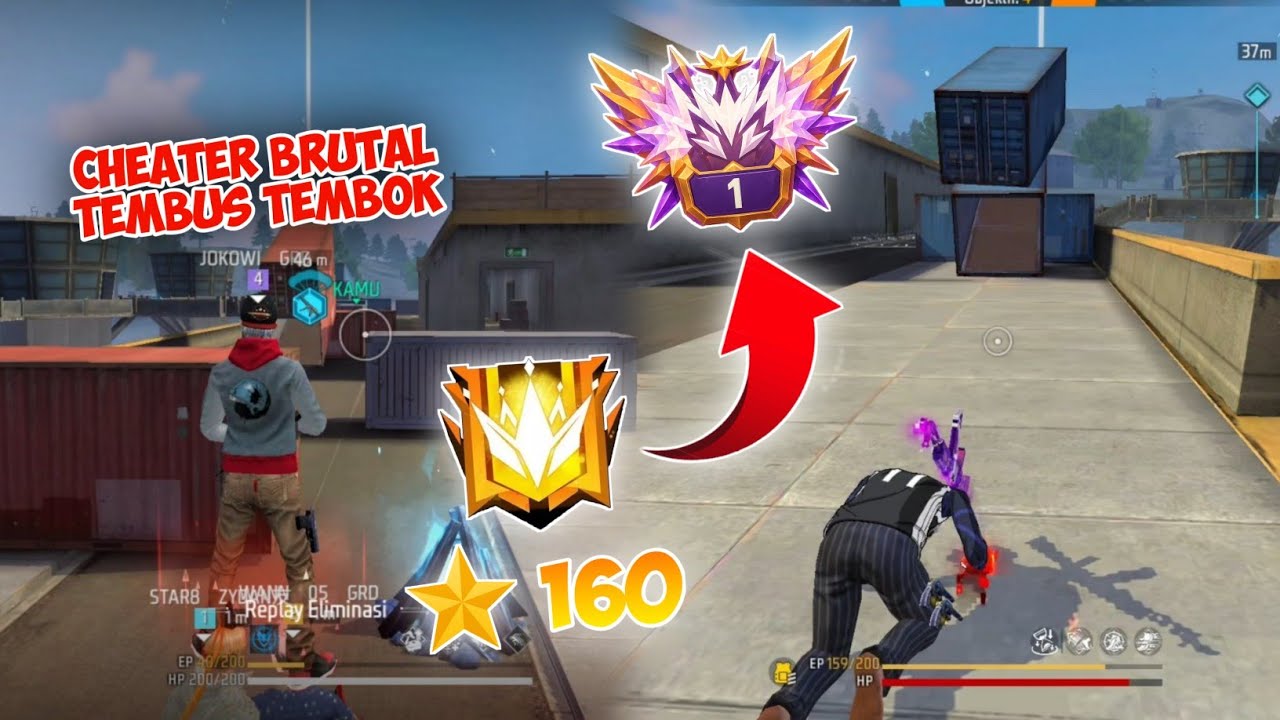 SEHARIAN NABRAK CHEATER BRUTAL TEMBUS TEMBOK | Tamaton Top Region CS Rank Season 35 Free Fire