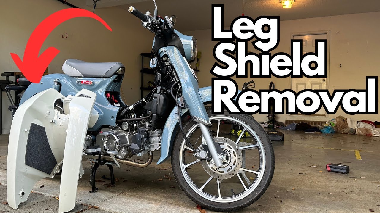 Honda Super Cub C125 — Как снять защиту для ног