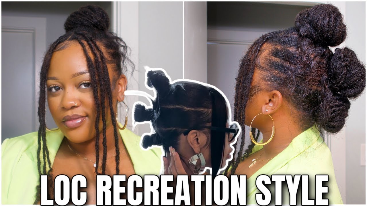 Bantu Knot Mohawk w/ Bangs :: Easy Loc Styles