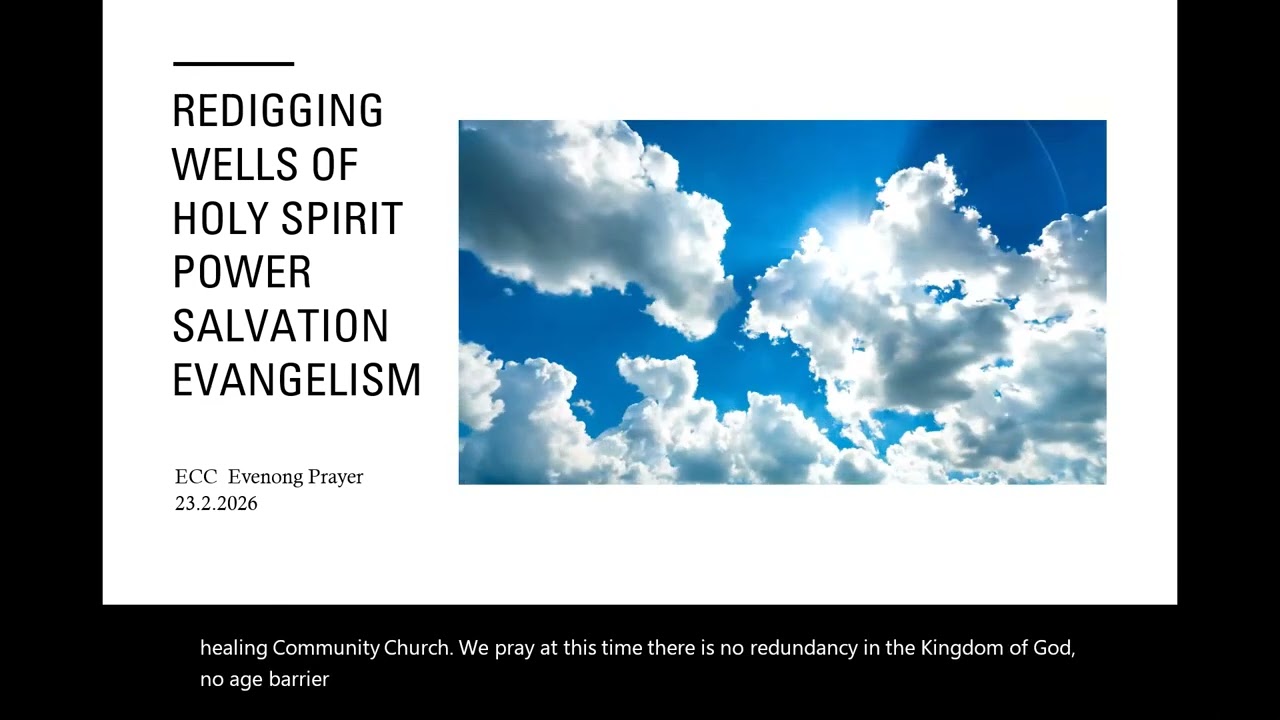 Holy Spirit Power  for  Mission Salvation Evangelism Elder Prosper Doe ECC 23.2.2026
