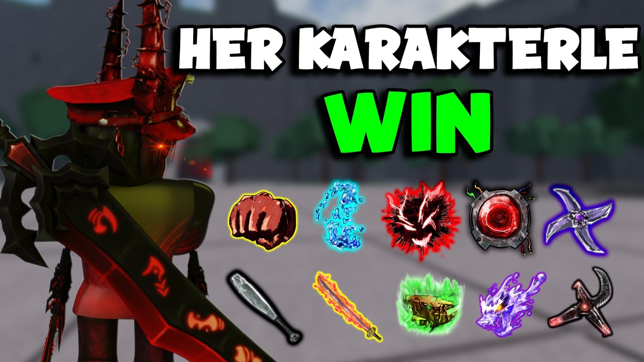 Her Karakter İle Win Alıyoruz| Roblox The Strongest BattleGround Ranked