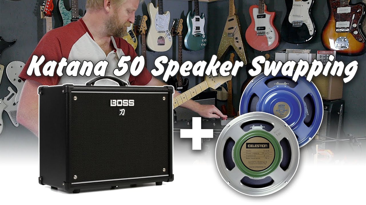 Штатные динамики Katana 50 против Celestion GREEN и BLUE