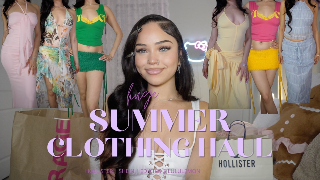HUGE SUMMER + VACAY CLOTHING HAUL || GARAGE | EDIKTED | SHEIN | TT SHOP | ACCESSORIES | + MORE