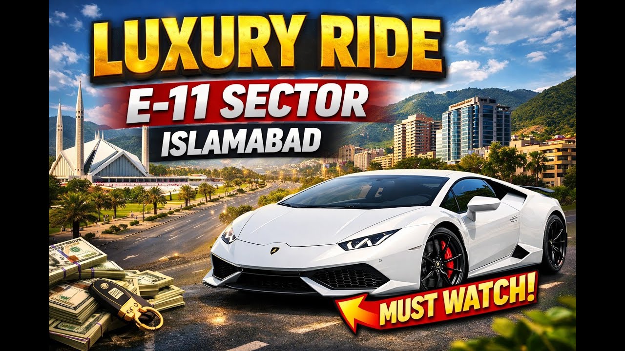 Luxury Ride Through E-11 Islamabad | 4K Drive Tour