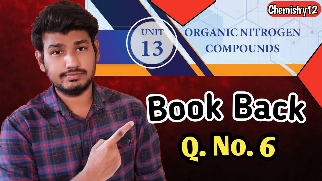 Q.No.6 |Unit-13 |Chemistry 12 |English Medium |SaravananTK |Ed Chemistry