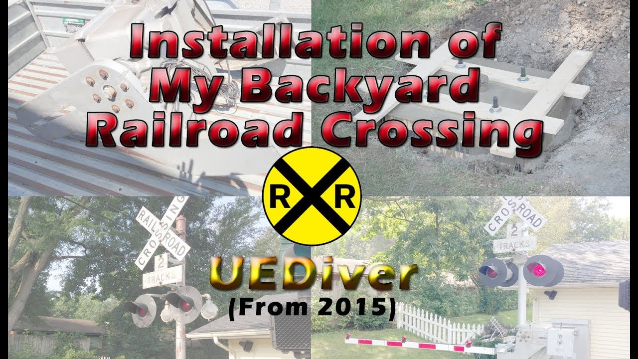 How I Got and Installed my Backyard Railroad Crossing System.