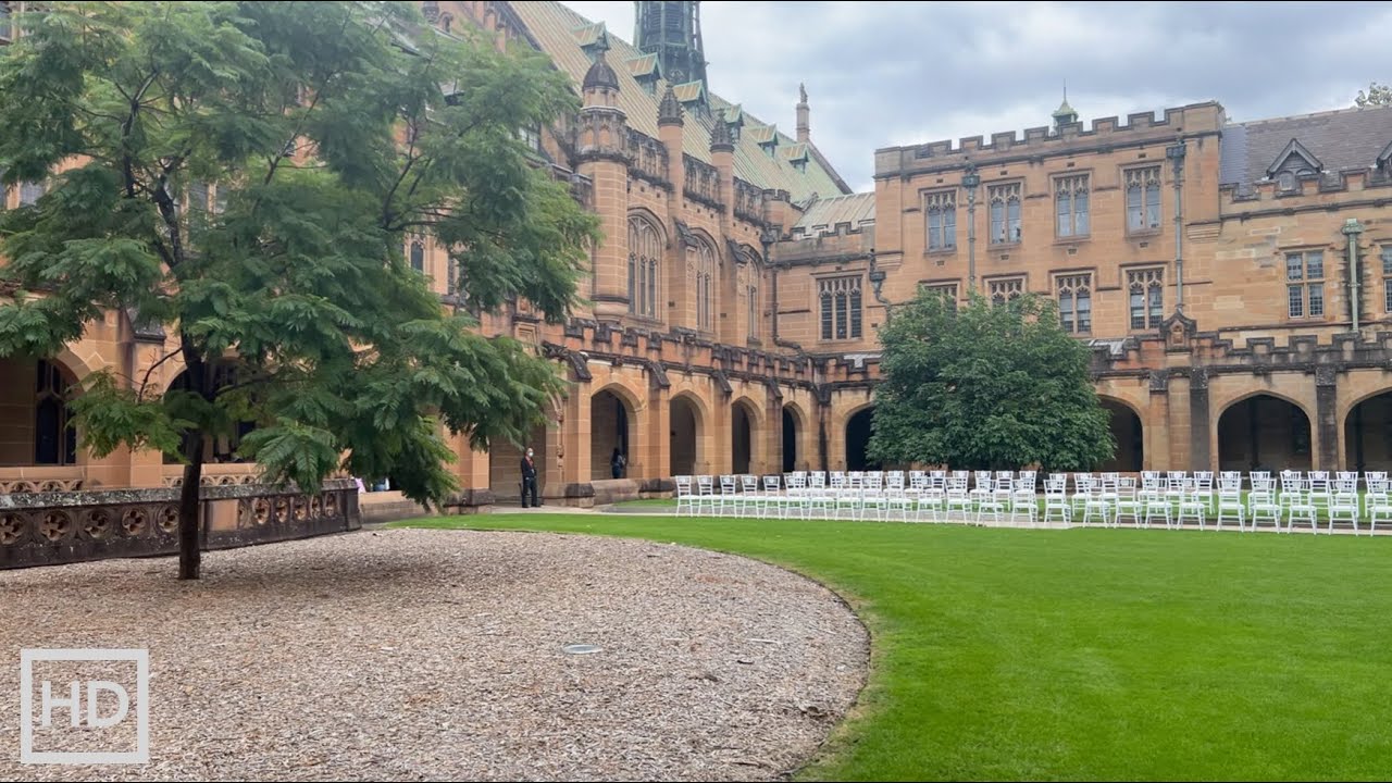 [HD] Exploration Walk through University of Sydney campus | Ambient Afternoon Sounds ASMR