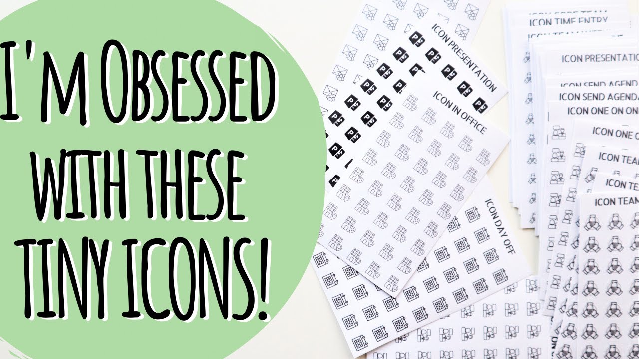DIY Tiny Icon Stickers for Your Planner
