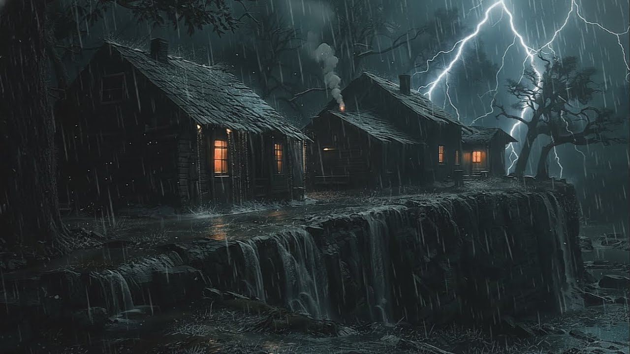 Powerful Thunderstorm Sounds for Sleeping | Heavy Night Rain