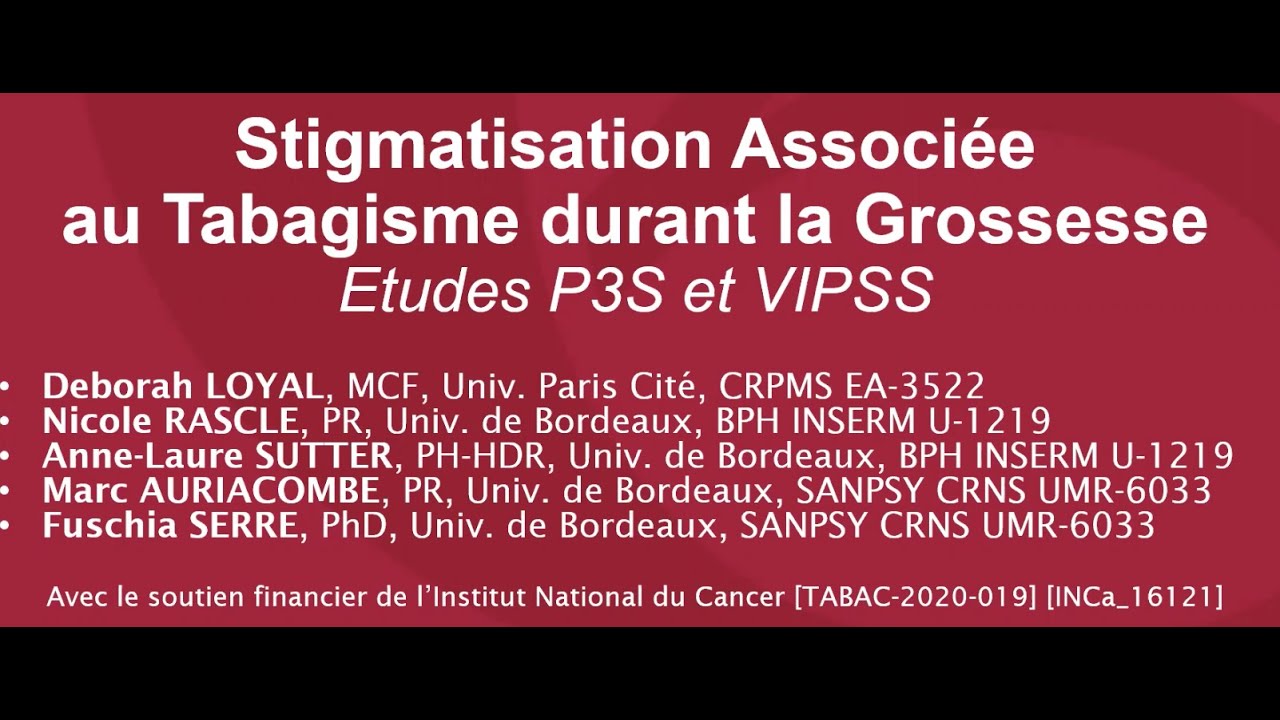 RIDA 27-09-22 Stigmatisation associée au tabagisme pendant la grossesse