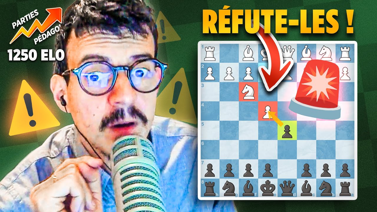 BIEN réagir aux SACRIFICES pour GAGNER à 1250 Elo