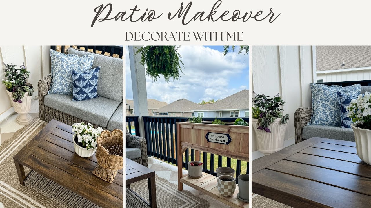 Back Patio Makeover | Patio Decorating Ideas & DIYs | Outdoor Living Styling