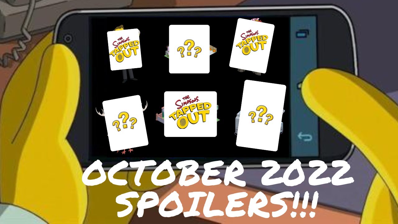 Tapped Out October 2022 Event SPOILERS! | What's Included In The Next Major TSTO Event
