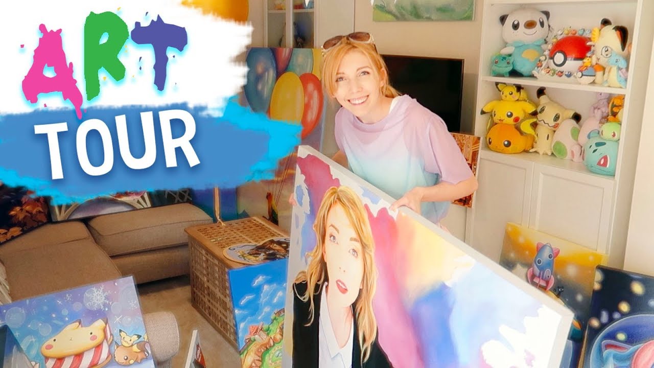 ART TOUR - pulling my paintings out of a closet
