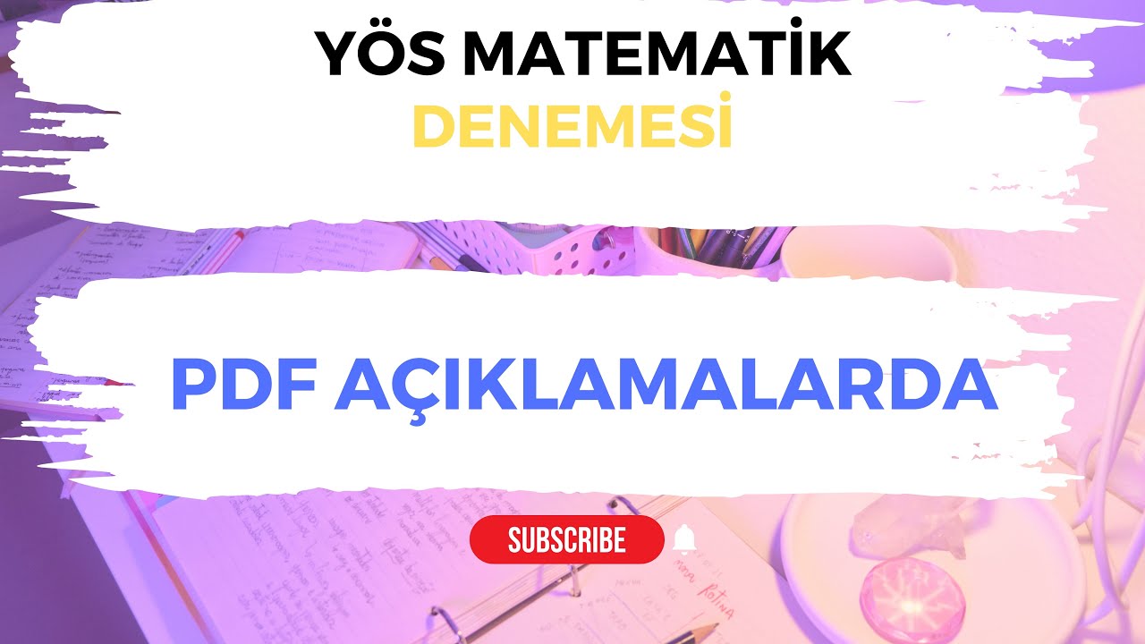 YÖS MATEMATİK | YÖS SINAVI | MATEMATİK DENEME ÇÖZÜMLERİ  | TR YÖS-2 | YÖS | (2024)