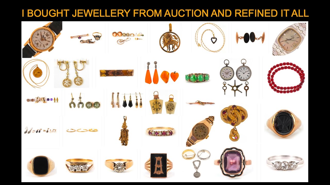 Over £3000 gold jewellery refined from auction