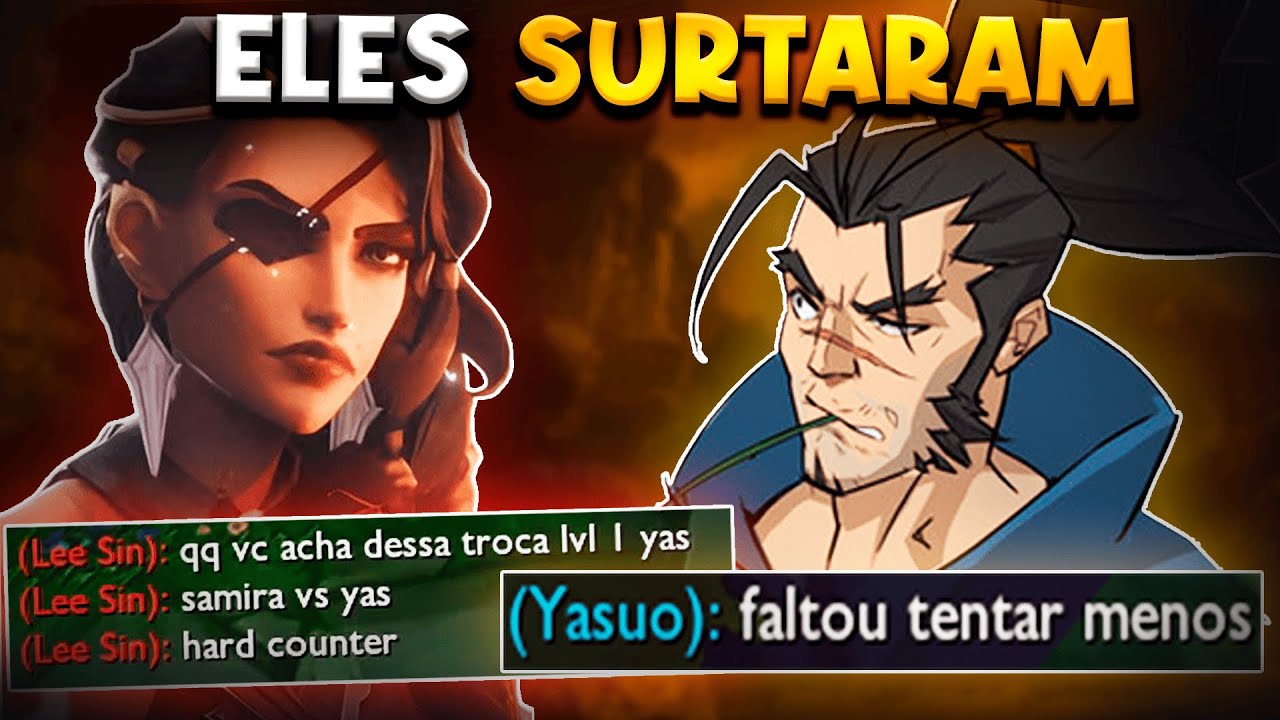ELES TENTAM DE TUDO PRA PARAR UM YASUO! ATÉ BOTARAM O ADC NO MID