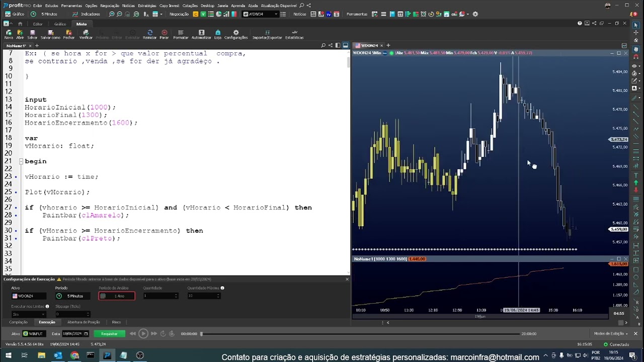 Aula Programa&ccedil;&atilde;o Profit - fun&ccedil;&atilde;o TIME - Hor&aacute;rio de opera&ccedil;&atilde;o e encerramento - D&uacute;vida do inscrito