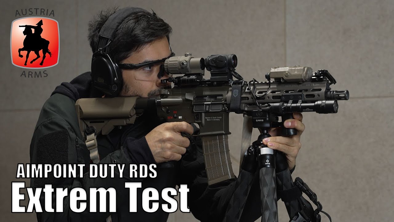 Premium Rotpunktviser im H&auml;rtetest - AIMPOINT DUTY RDS