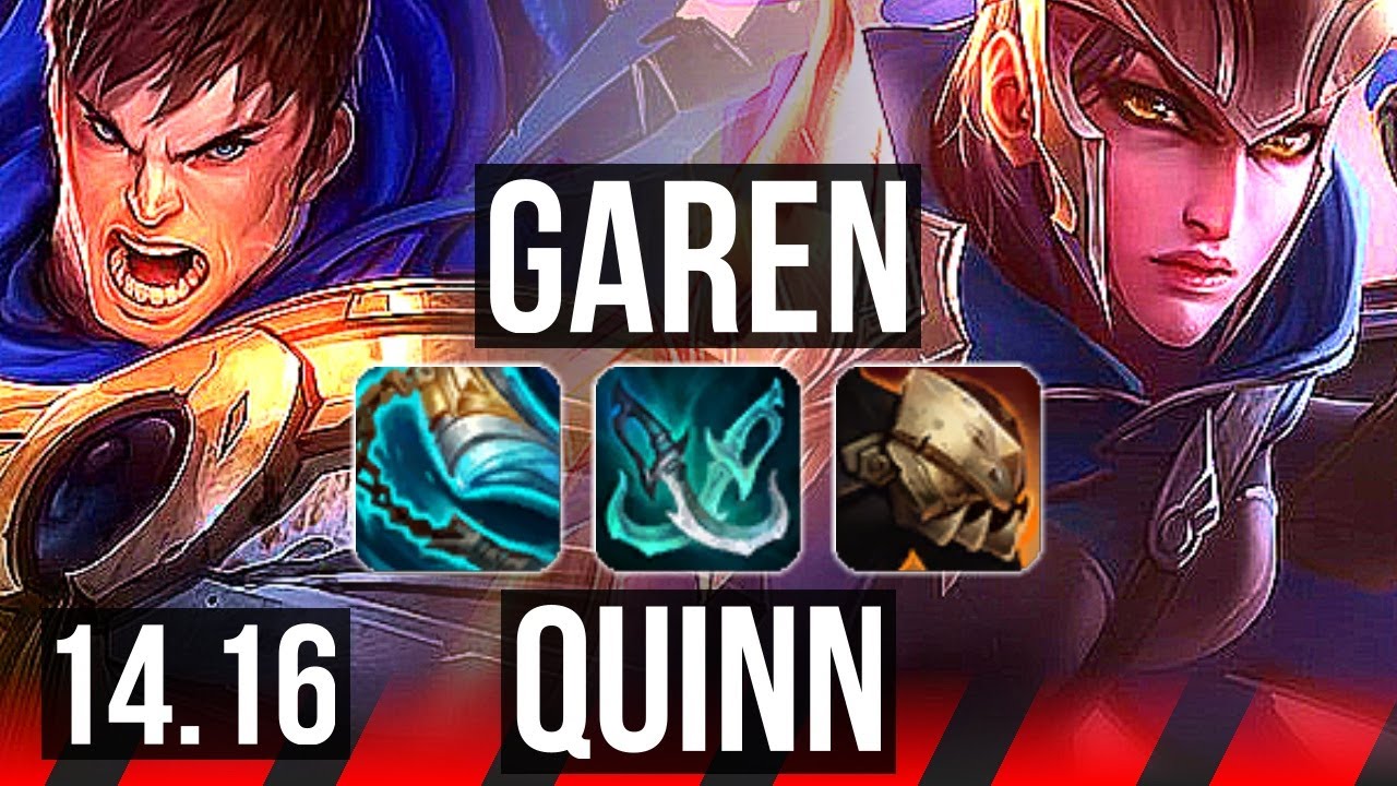 GAREN vs QUINN (TOP) | 8/1/12, 900+ games, Legendary | EUW Master | 14.16