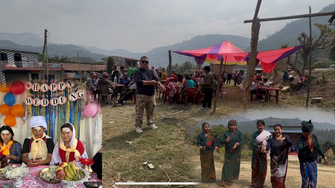 साथीको विहे खाएर सारै रमाईलो भईयो#min joi#villagevlog 