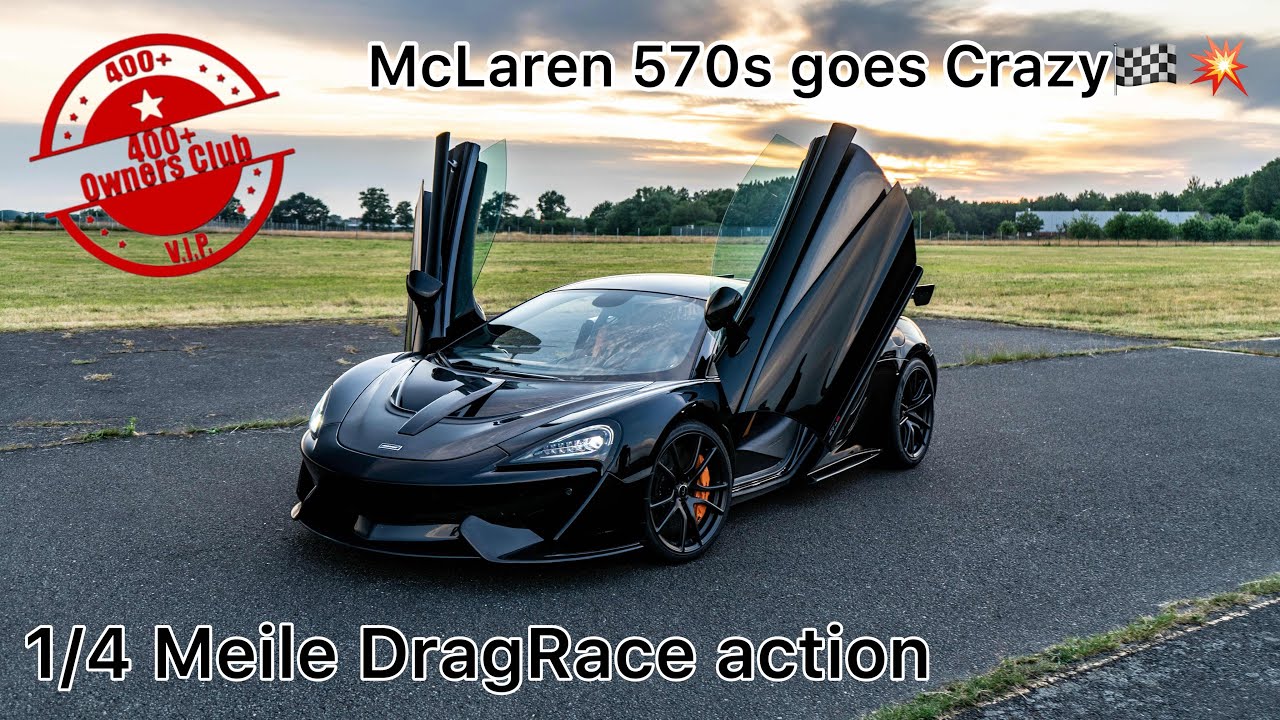 1/4 Meile Dragrace beim 400+ Owners Club 🏁 || SLS vs. AMG GTS || McLaren 570s Crazy acceleration