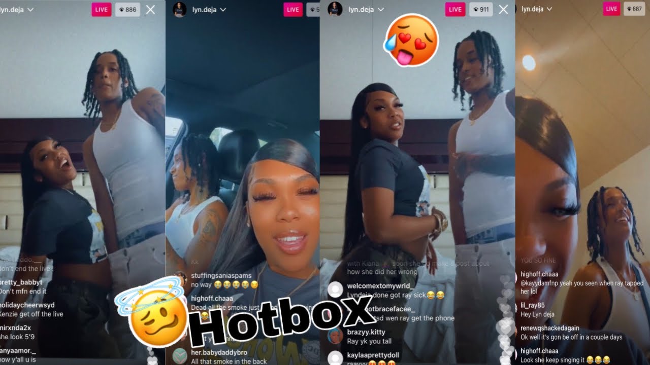 LYN DEJA & RAYSOWAVY HotBox The Car on their vacation 💨🍃😵‍💫 -funny IG LIVE 🤣 11/19/21