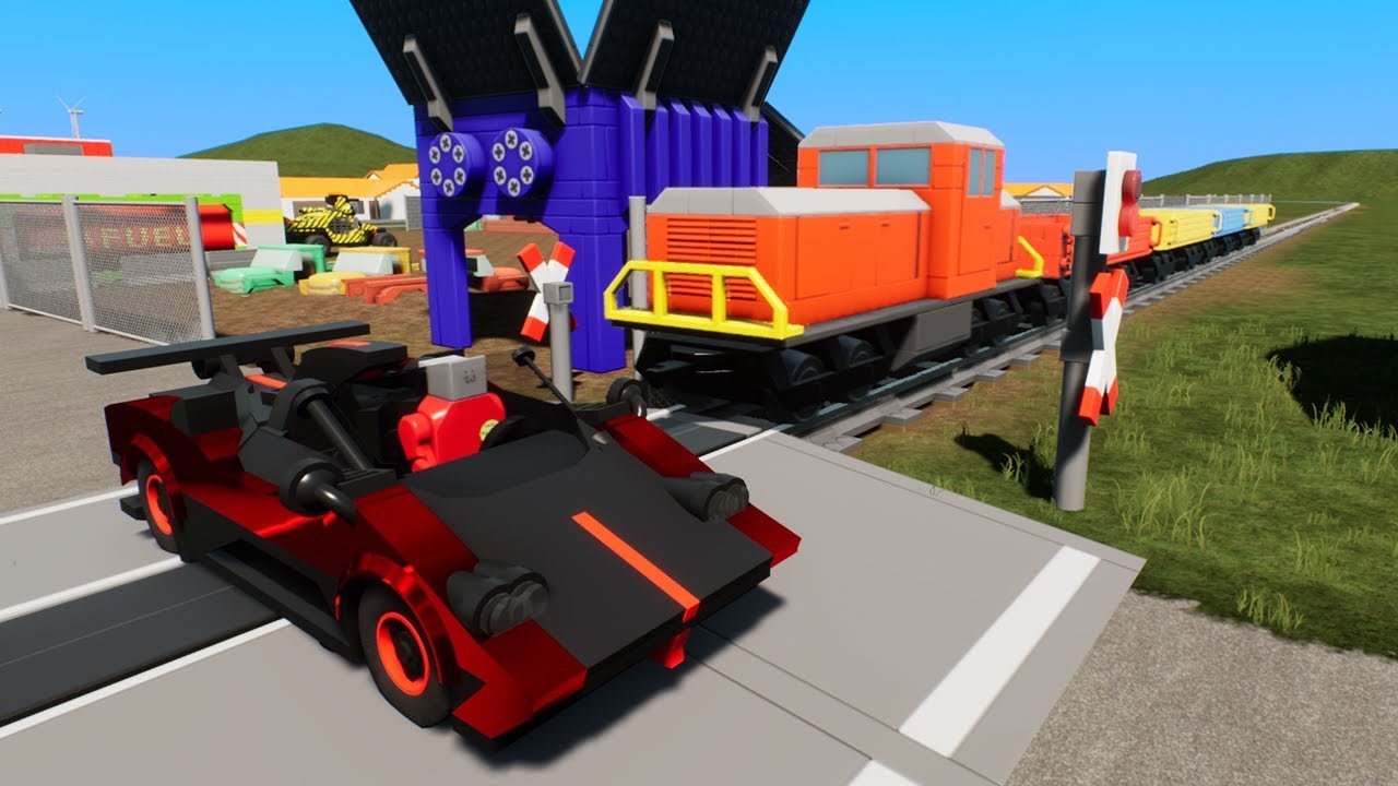 MASSIVE LEGO Train Wrecks #34 - Brick Rigs Gameplay - Lego Toy Destruction