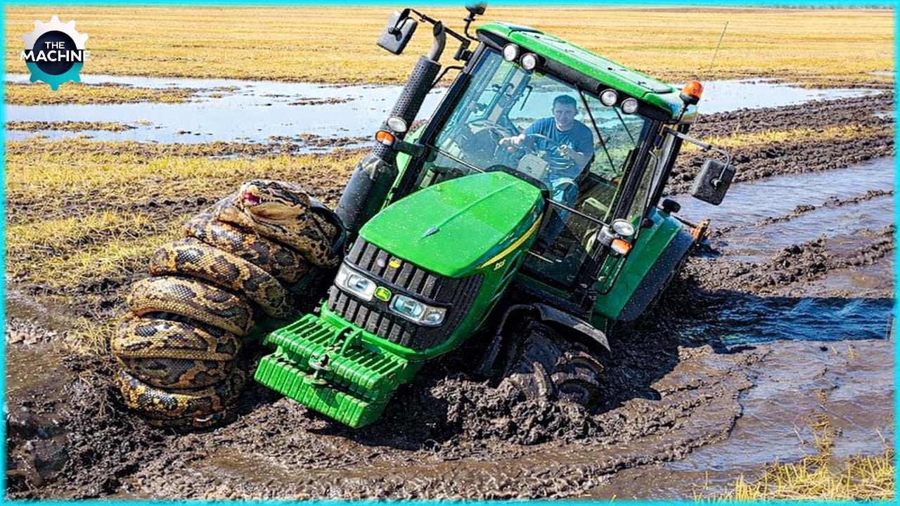 Extreme Dangerous Tractor Stuck in Mud & Biggest Heavy Equipment Machines | Heavy Machinery