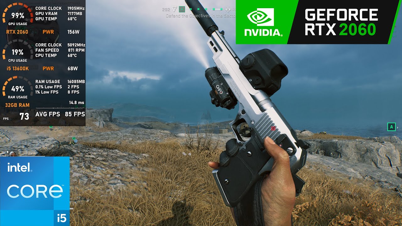 RTX 2060 : Delta Force - 1080p All Graphics Settings