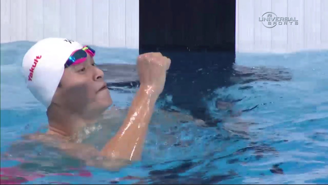 Sun Yang now 3 time 800m Free Champ - Universal Sports