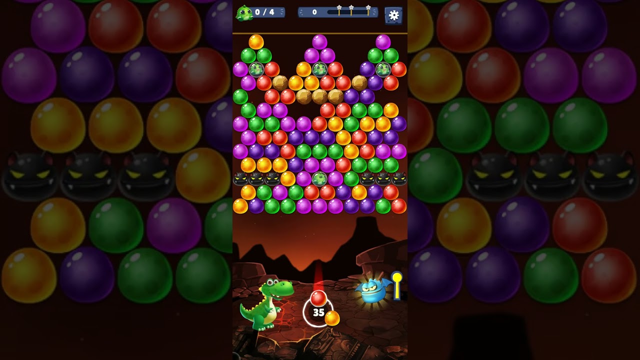 Bubble primitive Gameplay de bolinhas coloridas Android