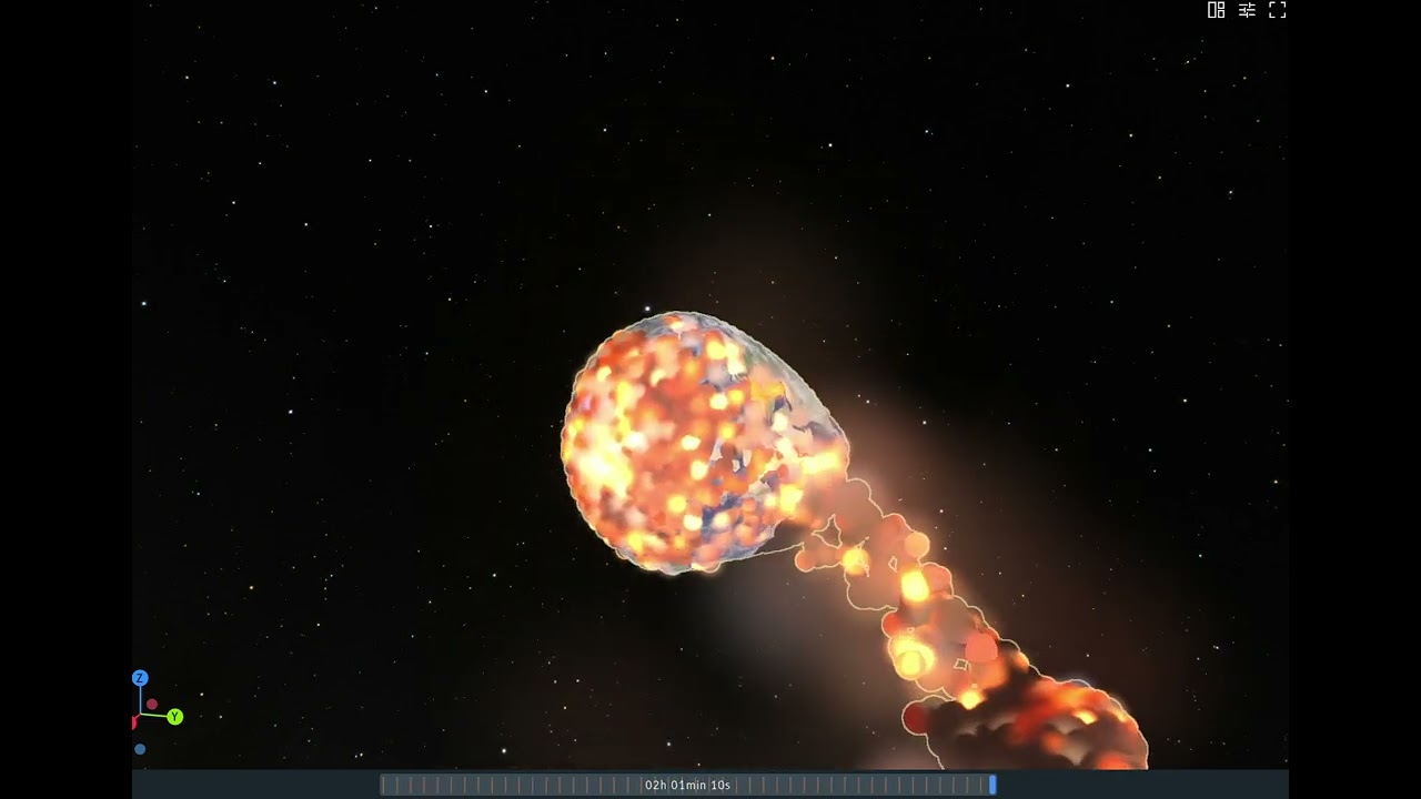 Here is what happens if earth and mars collide!